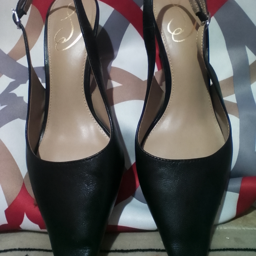 Jessica Simpson Black Slingback Heels